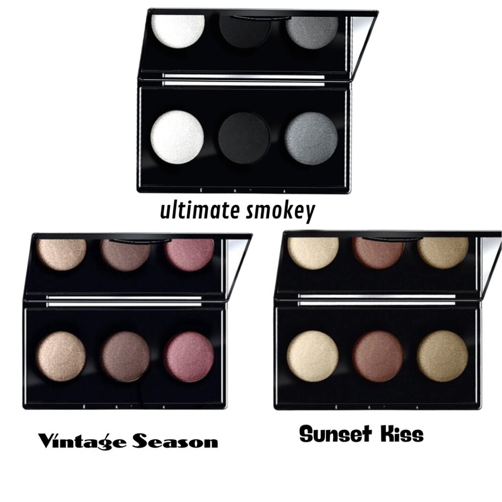 3 FARMASI MAKE UP TRIO EYESHADOW KIT 6 G-